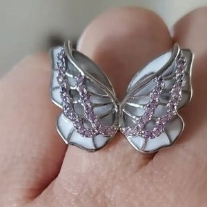 Lavender purple 💜 butterfly 🦋 ring 7